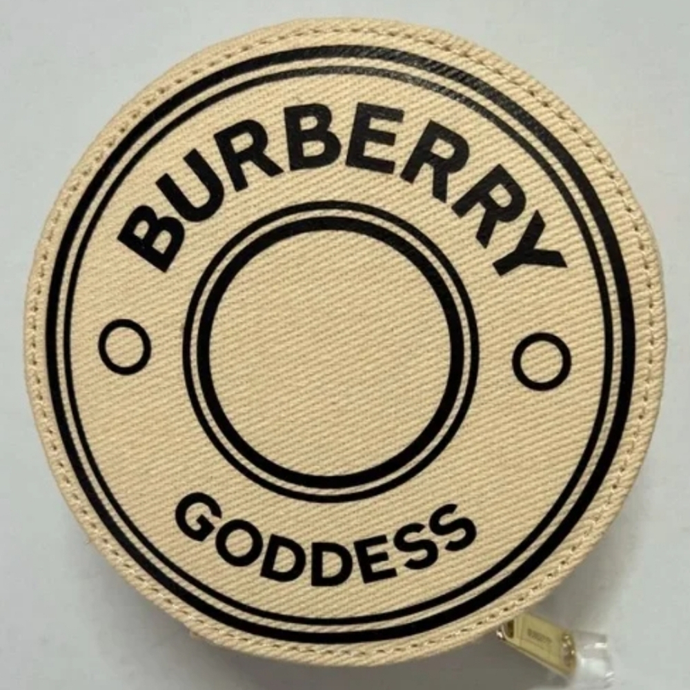 BURBERRY Goddess Zip Around Jewelry Case Make Up Pouch Limited Edition Travel - Picture 3 of 5